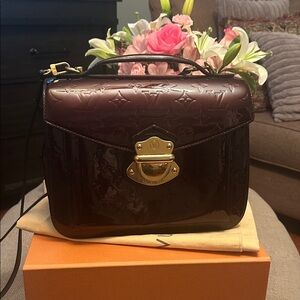 Louis Vuitton Vernis Miranda In Rouge Fauviste bag